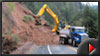 Galice road slide being cleared